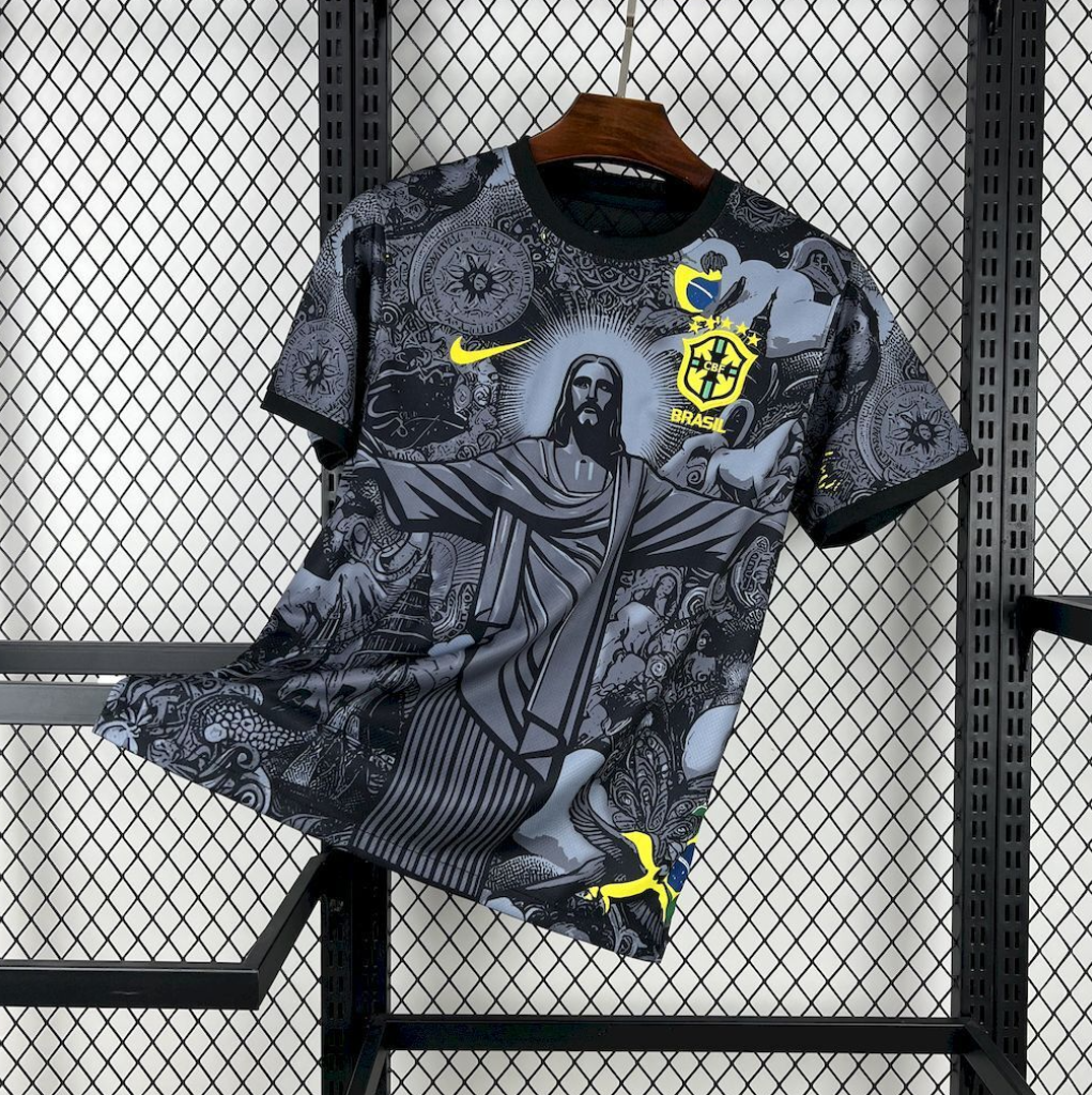 Brazil Special Edition Christ the Redeemer Football Jersey designed by Nike