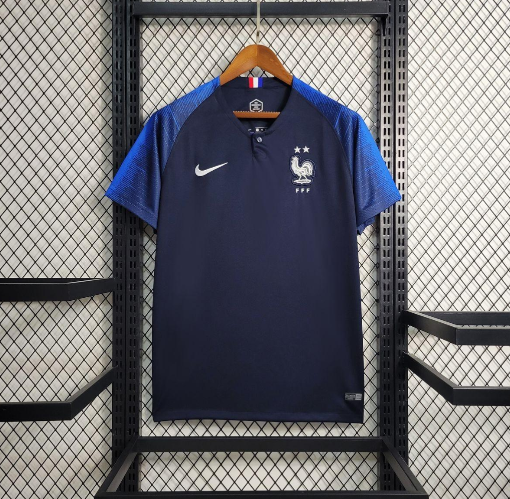 France 2018 Home Blue Football Jersey designed by Nike