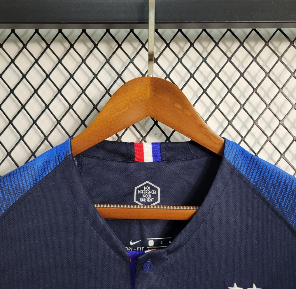 France 2018 Home Blue Football Jersey designed by Nike