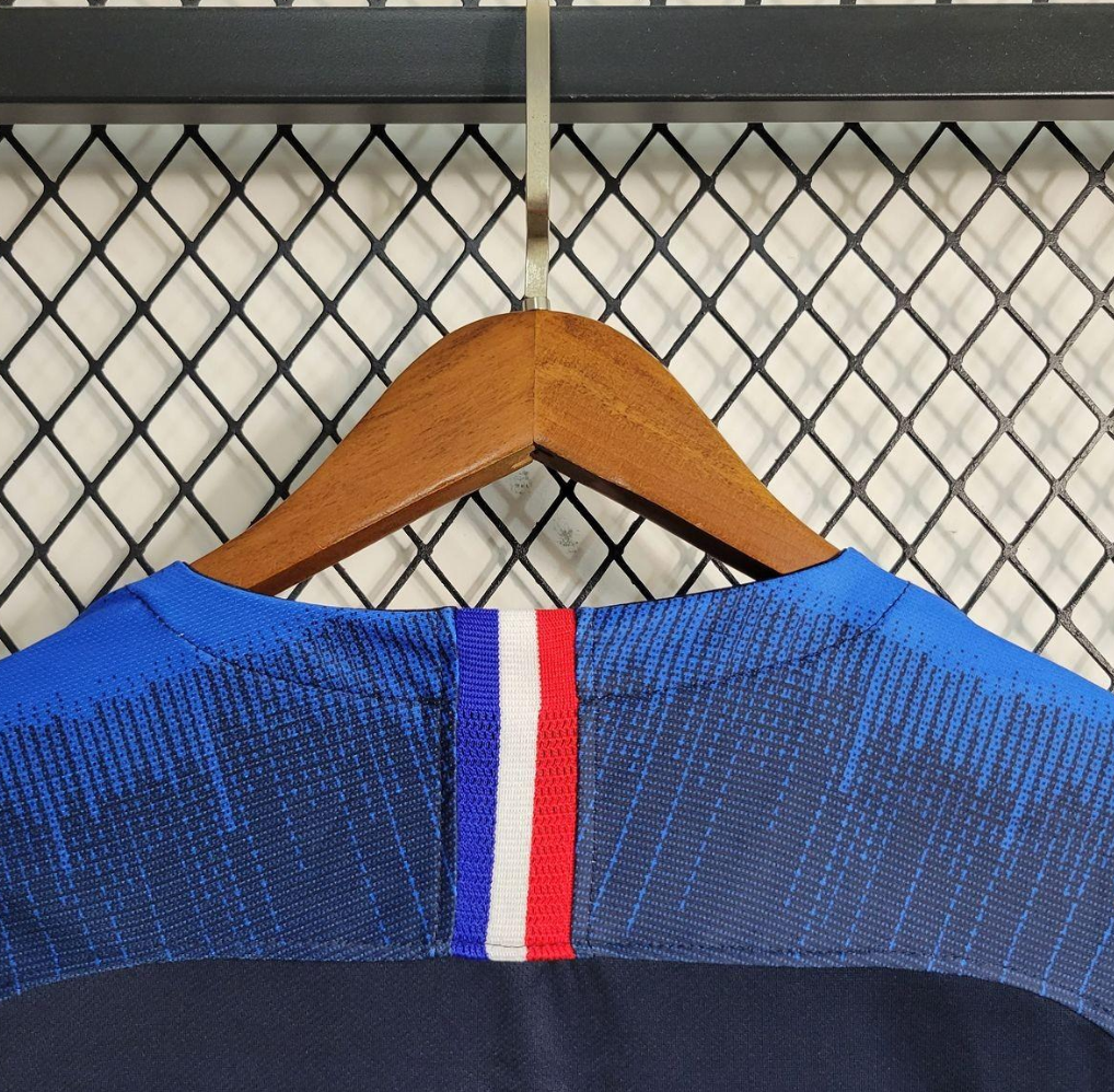 France 2018 Home Blue Football Jersey designed by Nike