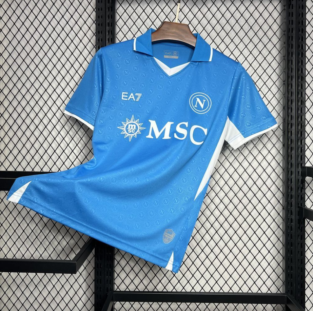 Napoli 2024/25 Home Blue Football Jersey by EA7