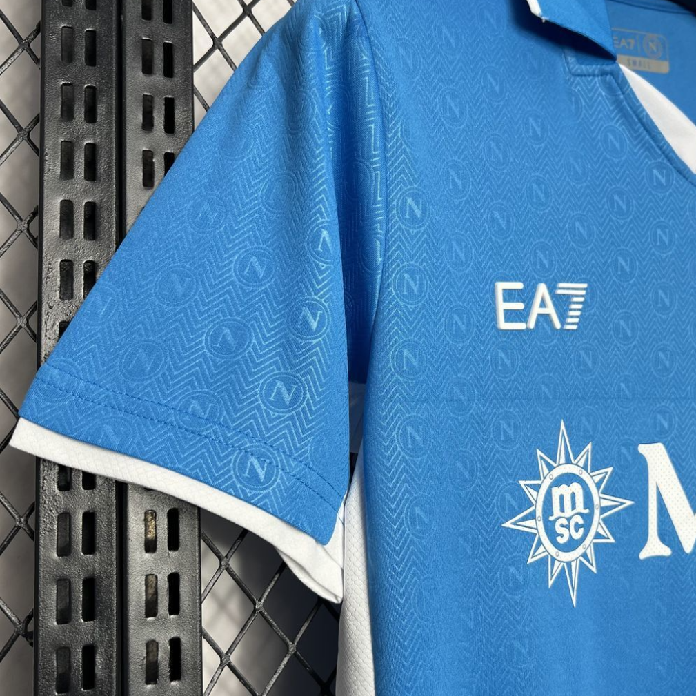 Napoli 2024/25 Home Blue Football Jersey by EA7
