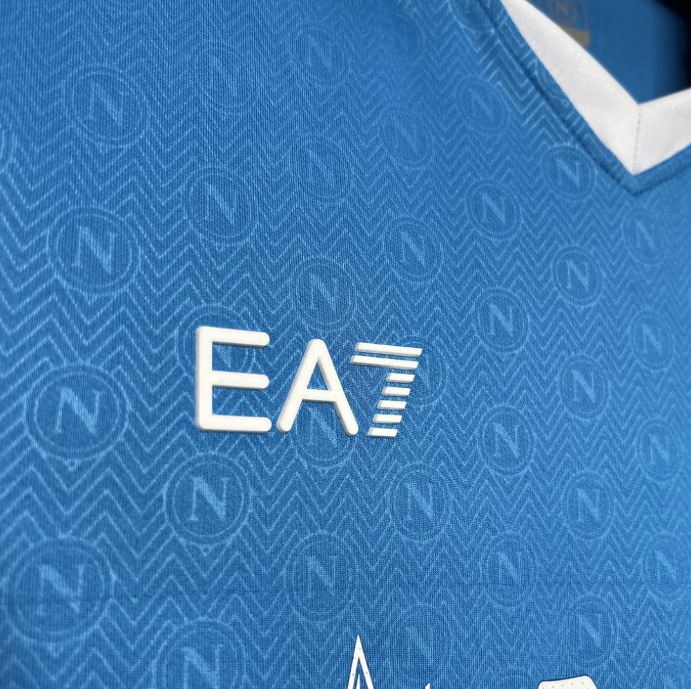 Napoli 2024/25 Home Blue Football Jersey by EA7