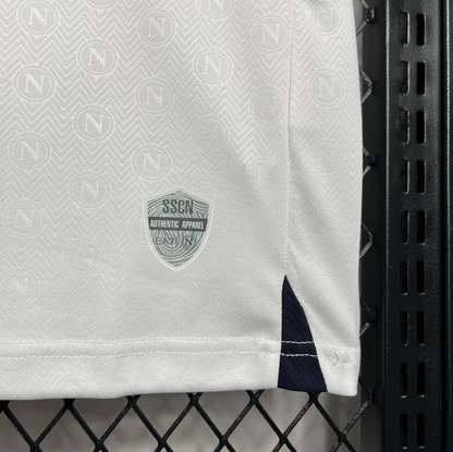 Napoli 2024/25 Away White Football Jersey, designed by EA7