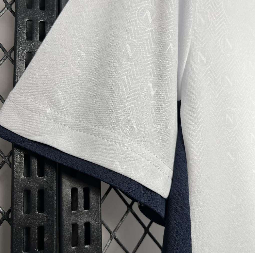 Napoli 2024/25 Away White Football Jersey, designed by EA7