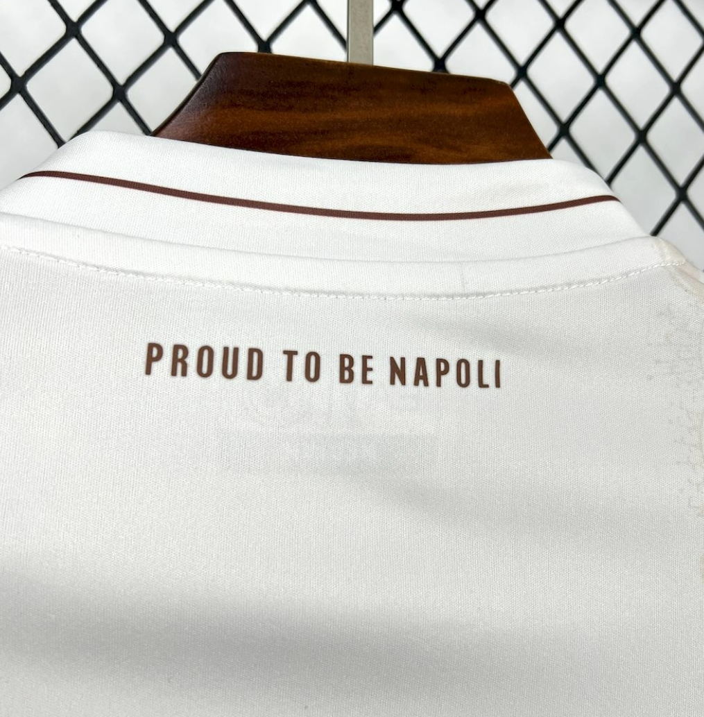 Napoli 2025/26 Away White Football Jersey by EA7