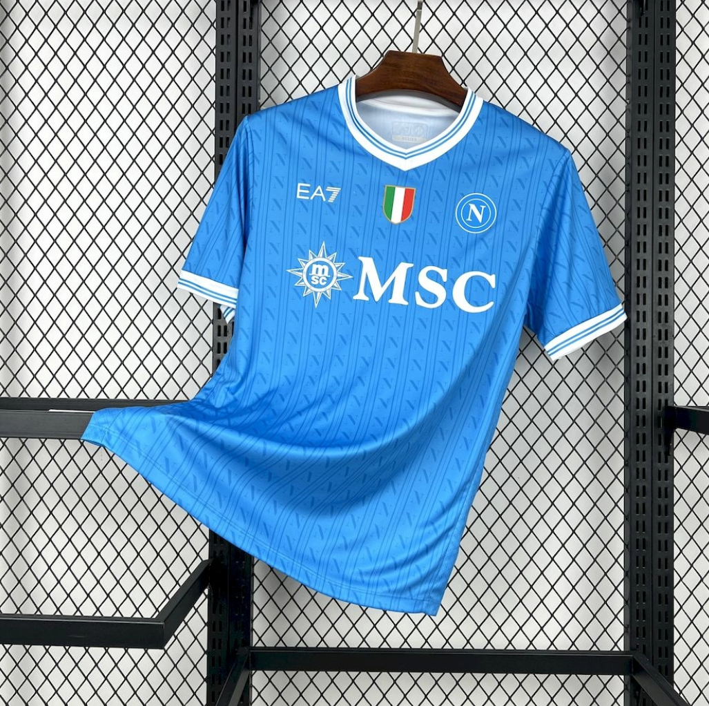 SSC Napoli 2025/26 Home Blue Football Jersey by EA7