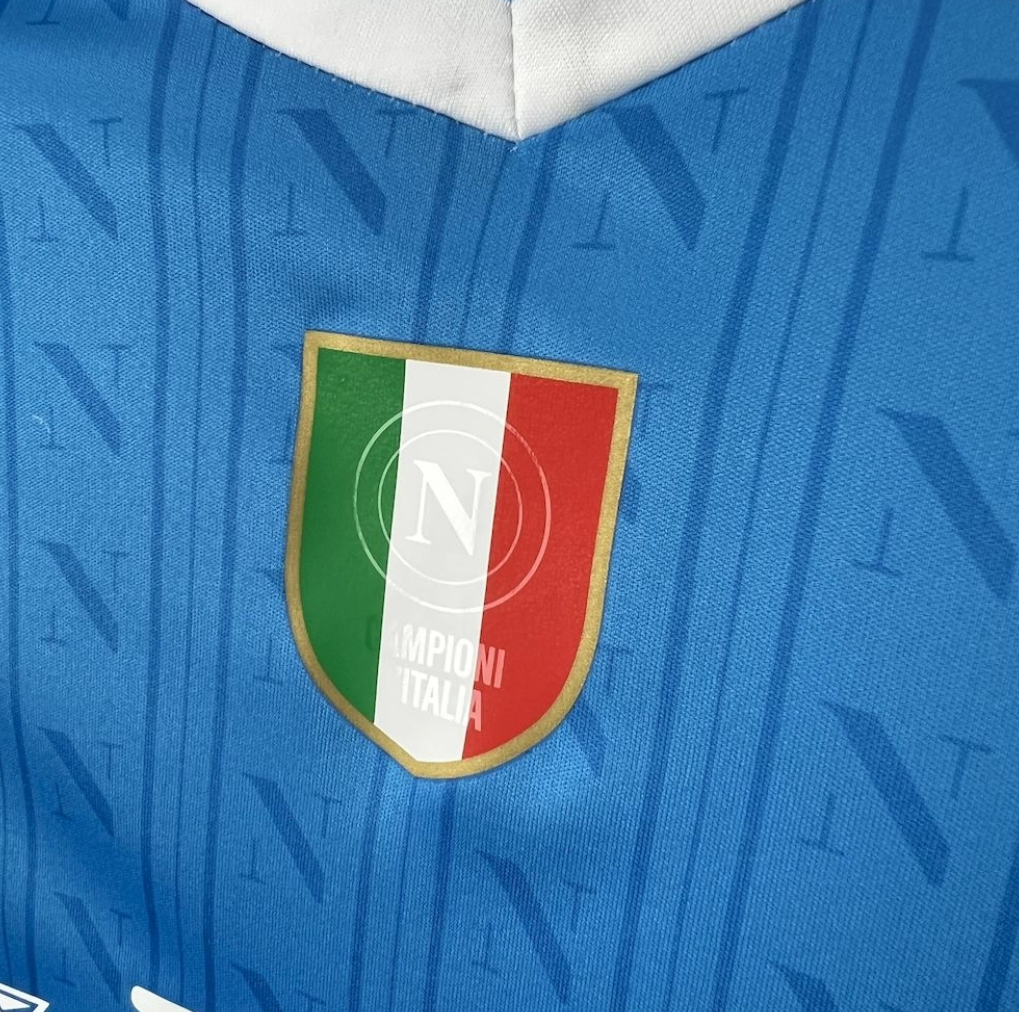SSC Napoli 2025/26 Home Blue Football Jersey by EA7