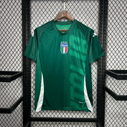 official Italy 2024 Pre-Match green football Jersey by Adidas
