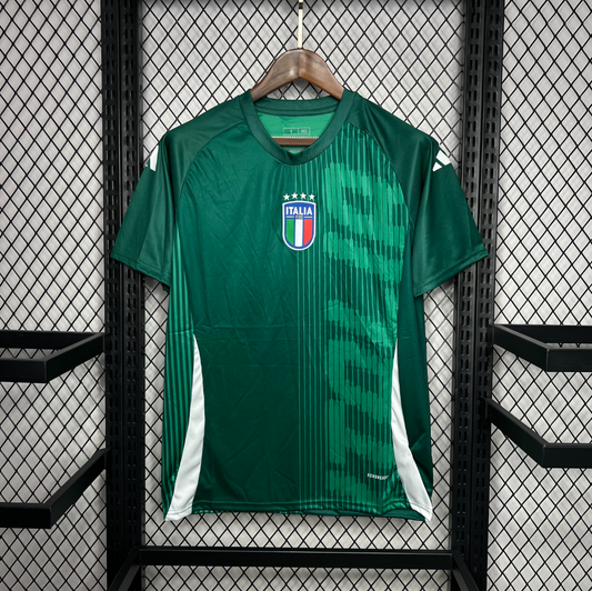 official Italy 2024 Pre-Match green football Jersey by Adidas