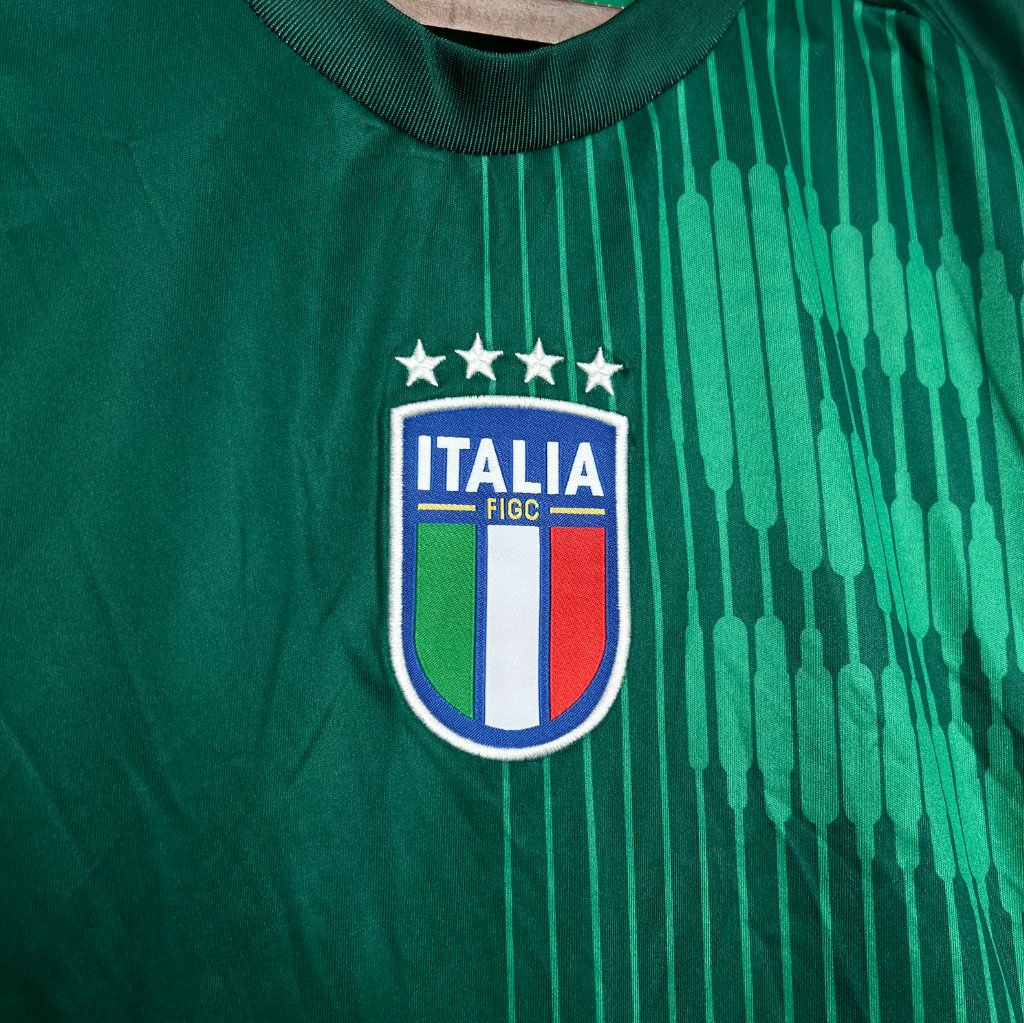 official Italy 2024 Pre-Match green football Jersey by Adidas