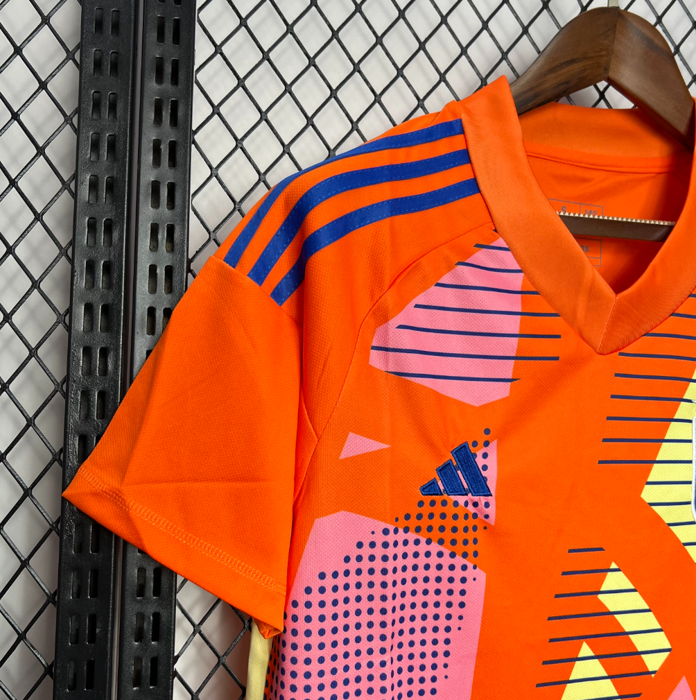 official Adidas Italy 2024 Goalkeeper orange football Jersey
