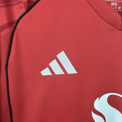 official Adidas Manchester United 2025/26 Home red football Jersey by Adidas