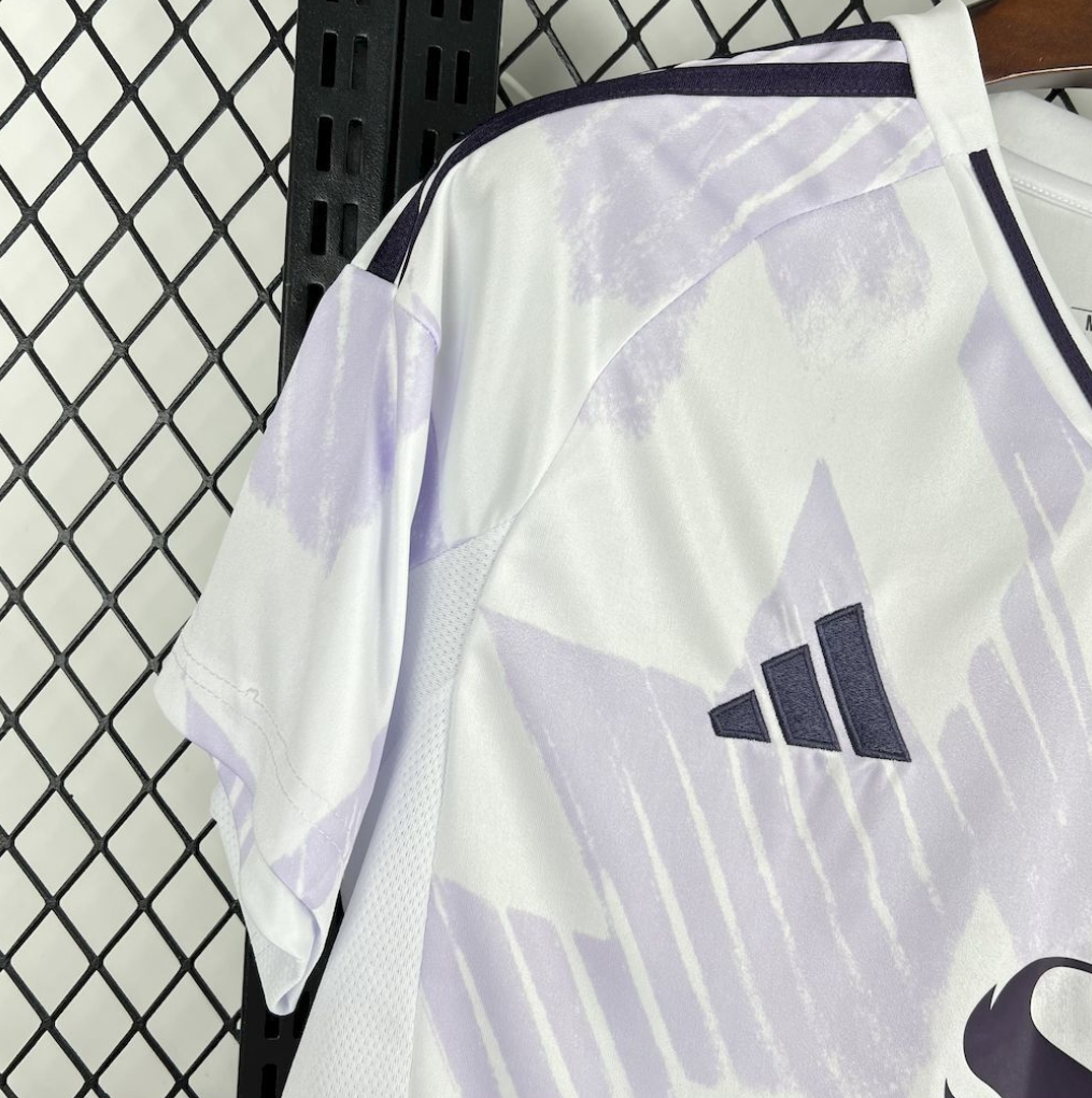 Official Manchester United 25/26 Away white and pink football Jersey by Adidas