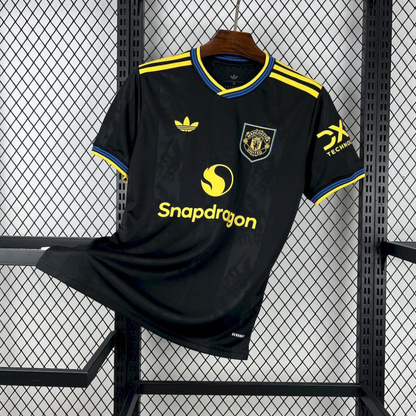 official Manchester United 25/26 Third black football Jersey by Adidas