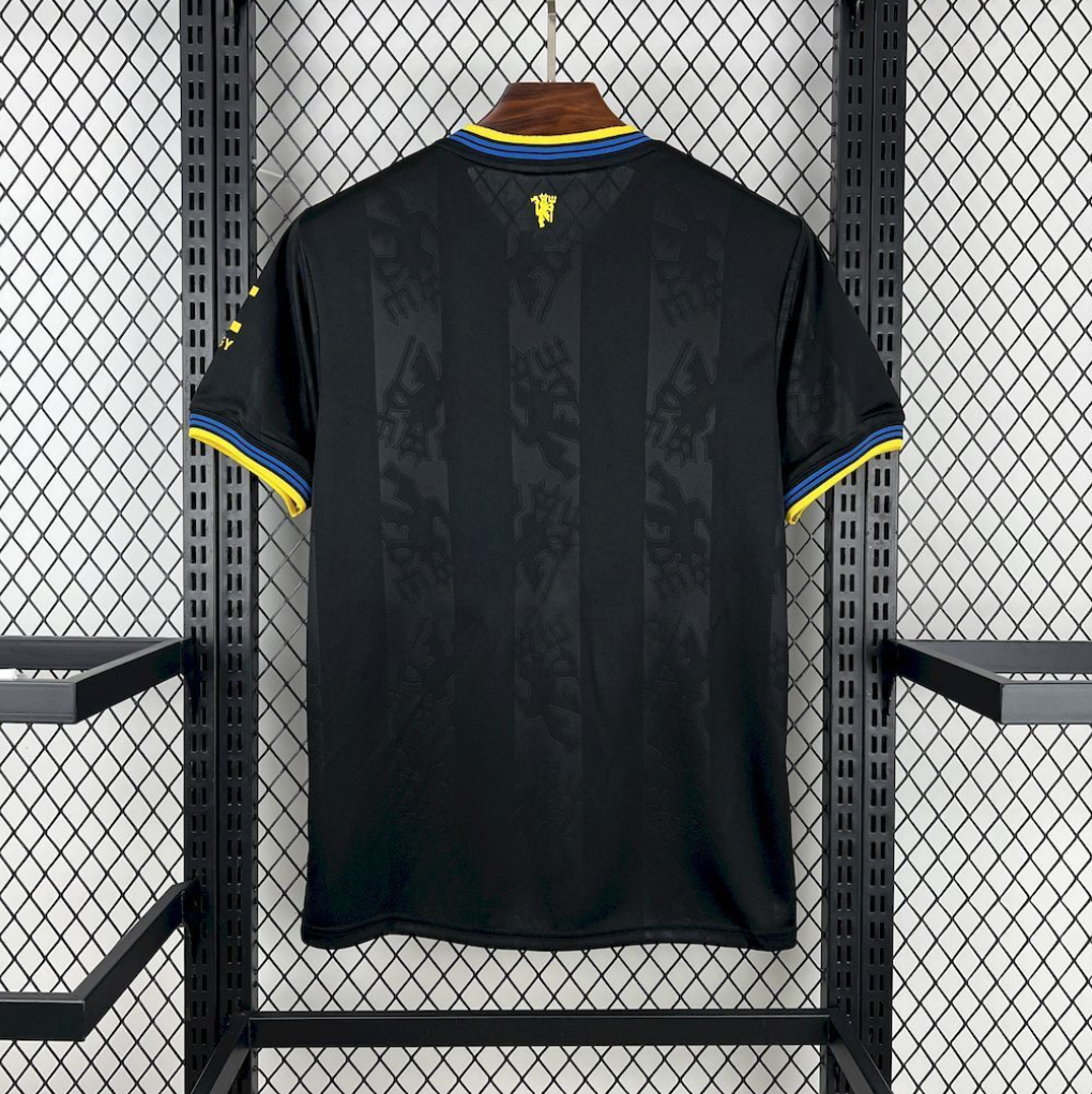 official Manchester United 25/26 Third black football Jersey by Adidas