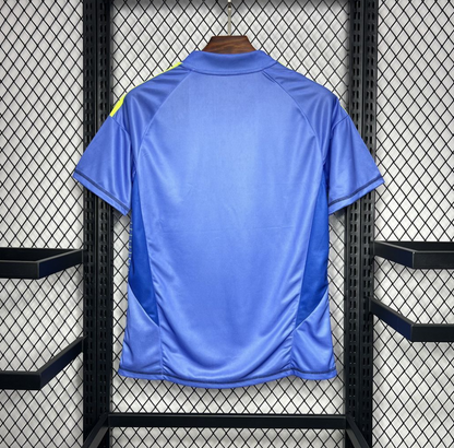 official Manchester United 24/25 Short Sleeve Goalkeeper Blue Football Jersey by Adidas