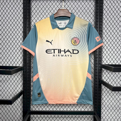 official PUMA Manchester City 24/25 Fourth beige and grey football Jersey