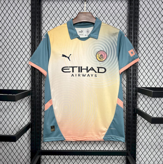 official PUMA Manchester City 24/25 Fourth beige and grey football Jersey