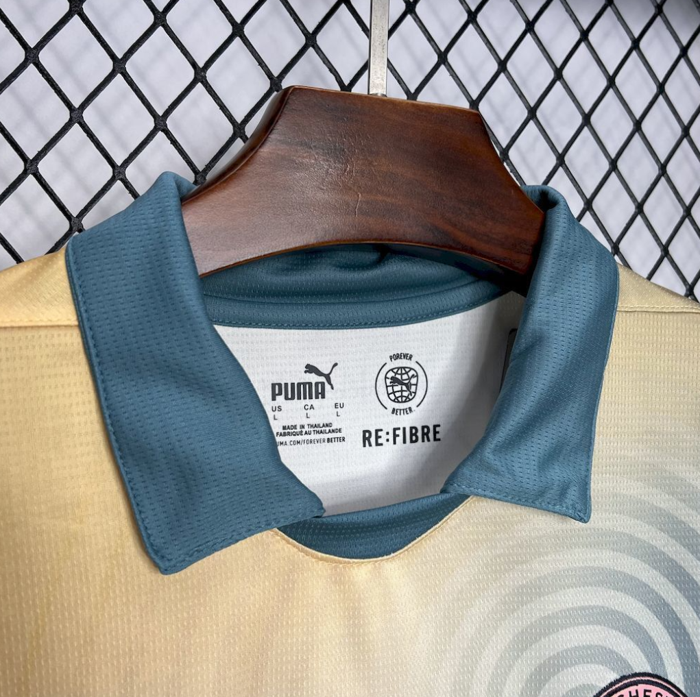 official PUMA Manchester City 24/25 Fourth beige and grey football Jersey