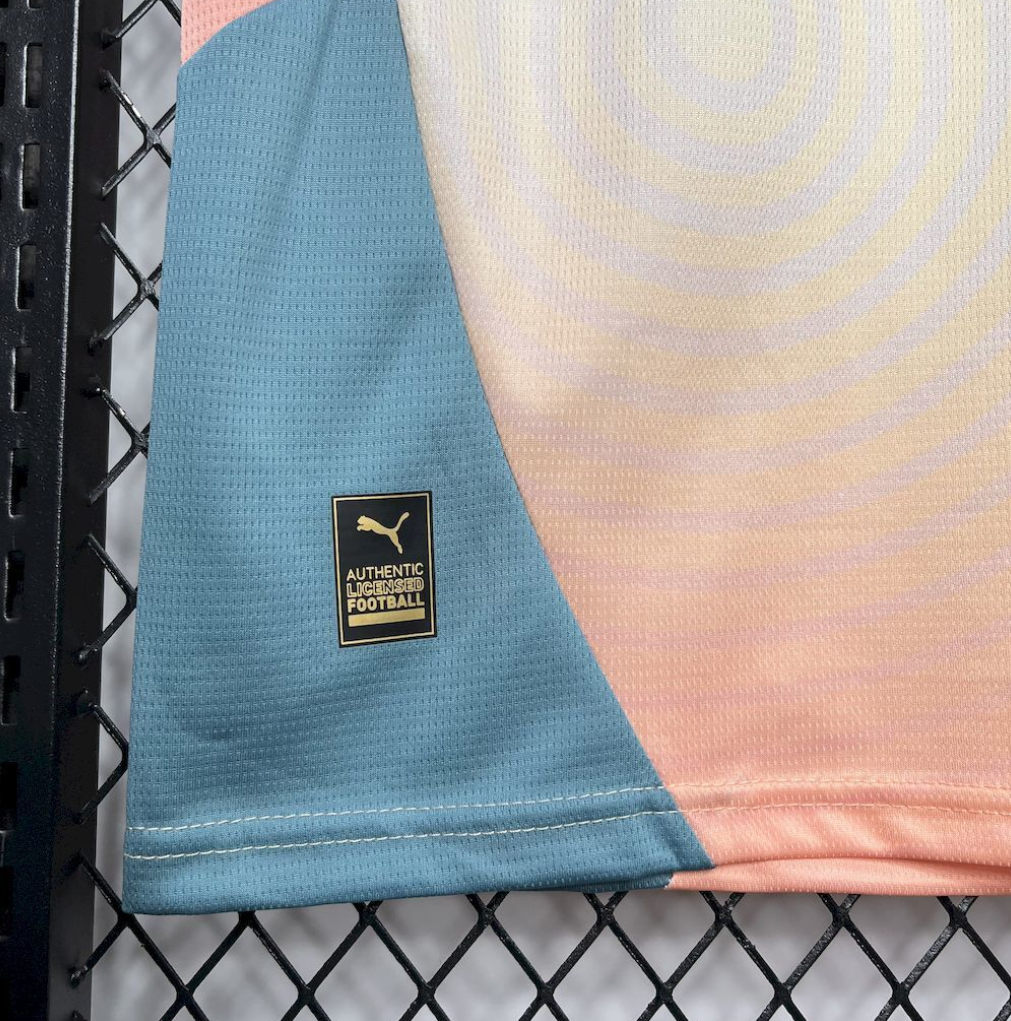 official PUMA Manchester City 24/25 Fourth beige and grey football Jersey