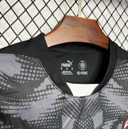 Official AC Milan 2024/2025 Goalkeeper black and grey football Jersey