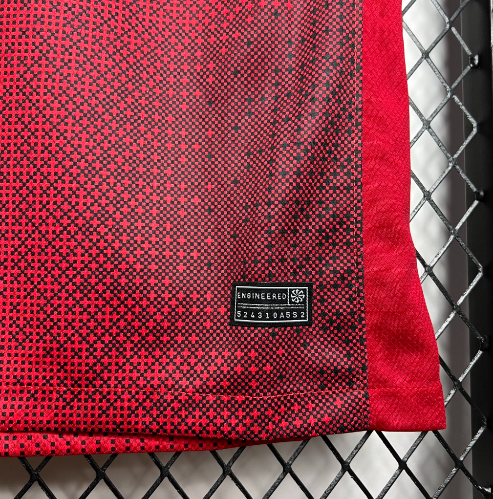 official Poland 24/25 Away Red Football Short Sleeve Jersey Designed By Nike