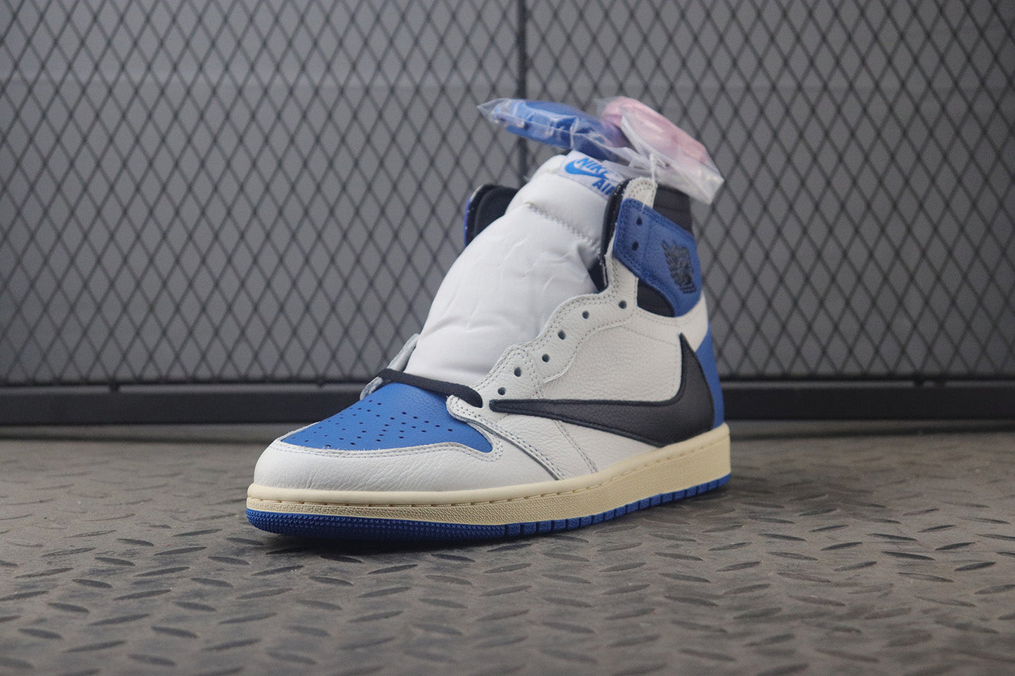 Travis Scott x fragment design x Air Jordan 1 High OG "Military Blue"