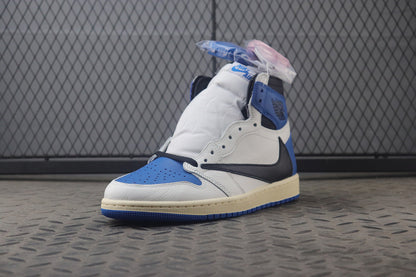 Travis Scott x fragment design x Air Jordan 1 High OG "Military Blue"
