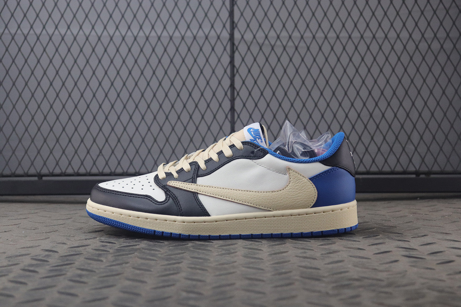 Travis Scott x fragment design x Air Jordan 1 Low OG "Military Blue"