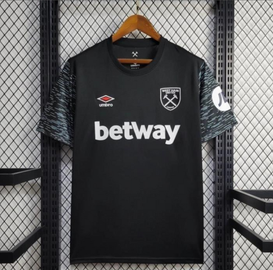 front view of the West Ham United 2024/2025 Away Black Jersey