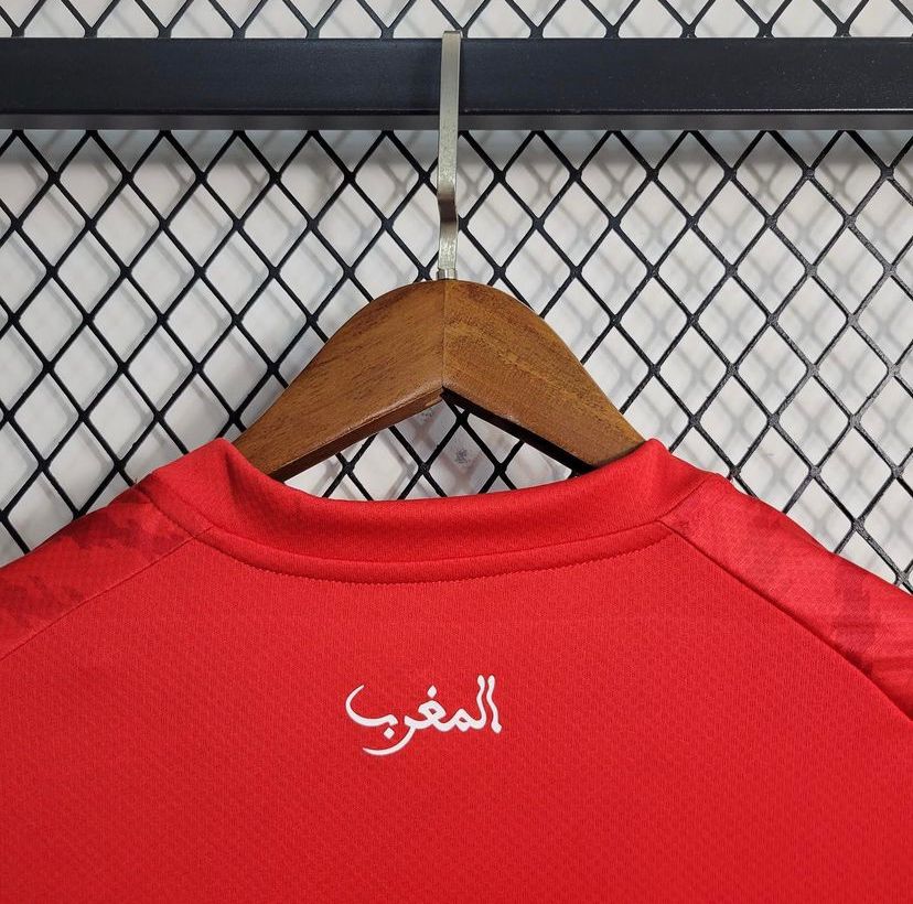 Morocco 23/24 world cup home red shirt