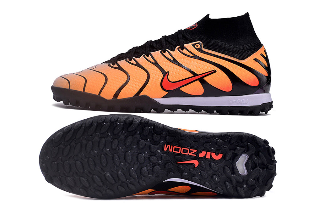 nike air zoom mercurial superfly 9 elite turf orange/black