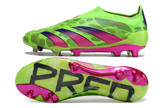 adidas predator elite fg laceless in green/pink