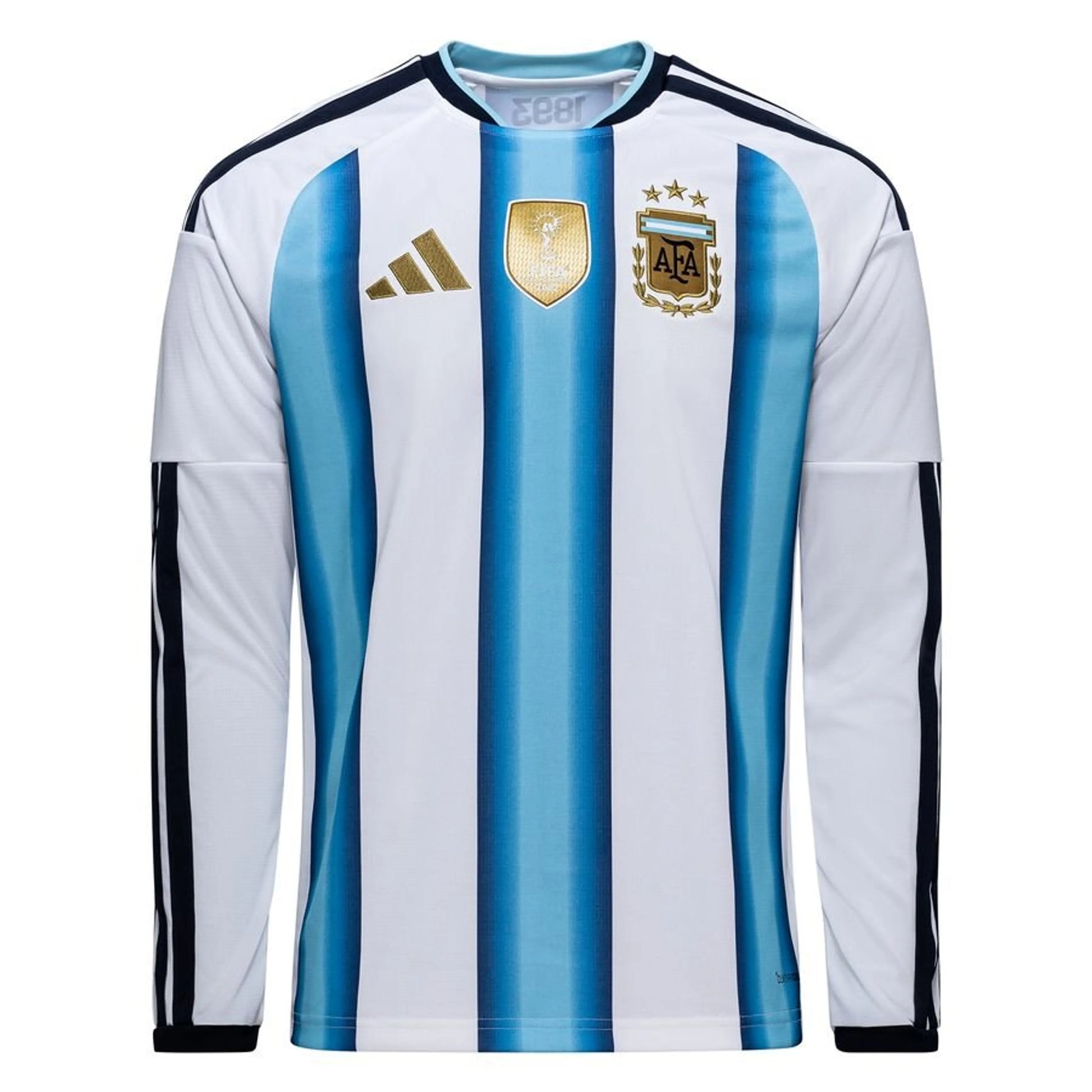 adidas Argentina 2026 World Cup Home Long Sleeve Jersey in White Blue