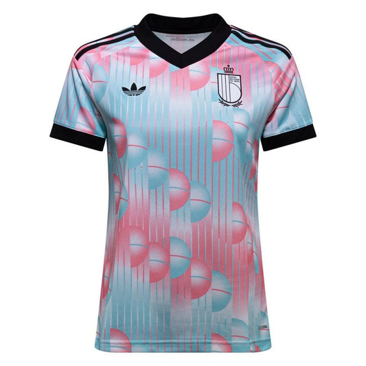 adidas Belgium Women's Away Shirt World Cup 2026 - Blue/Pink