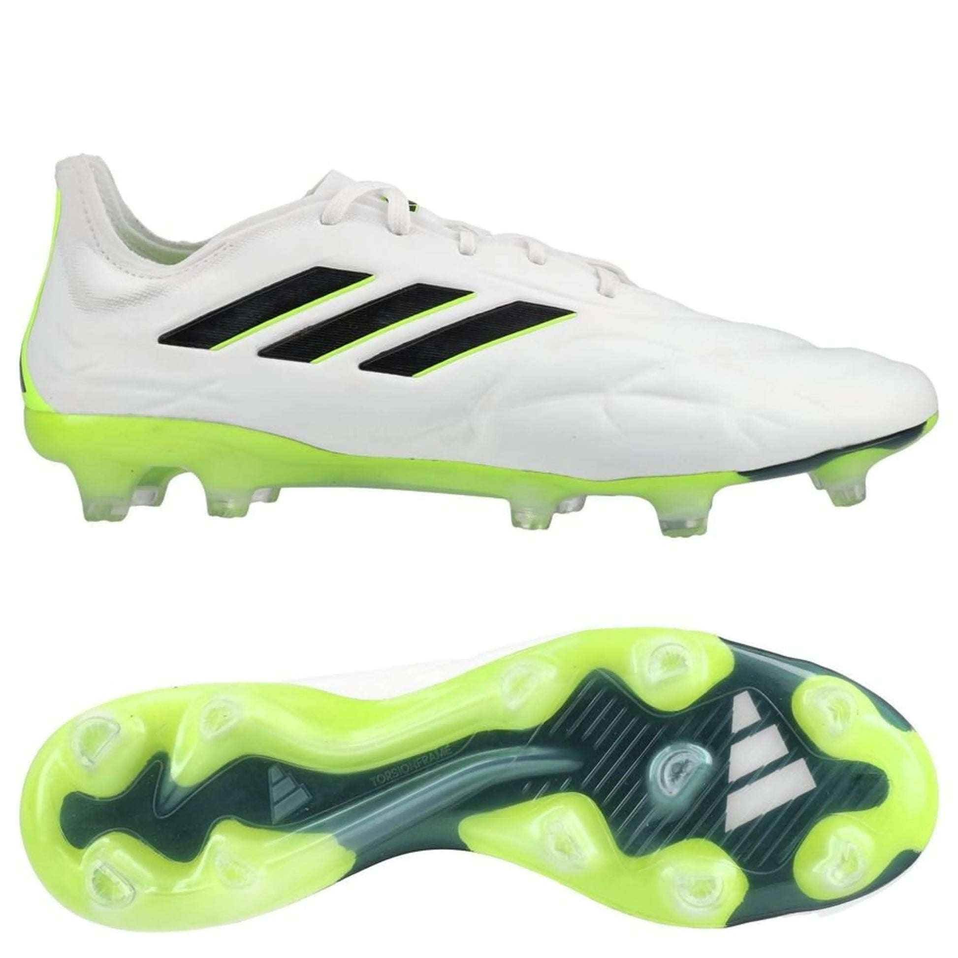 adidas Copa Pure .1 FG "Crazyrush" pack in a White/Black/Lemon colorway