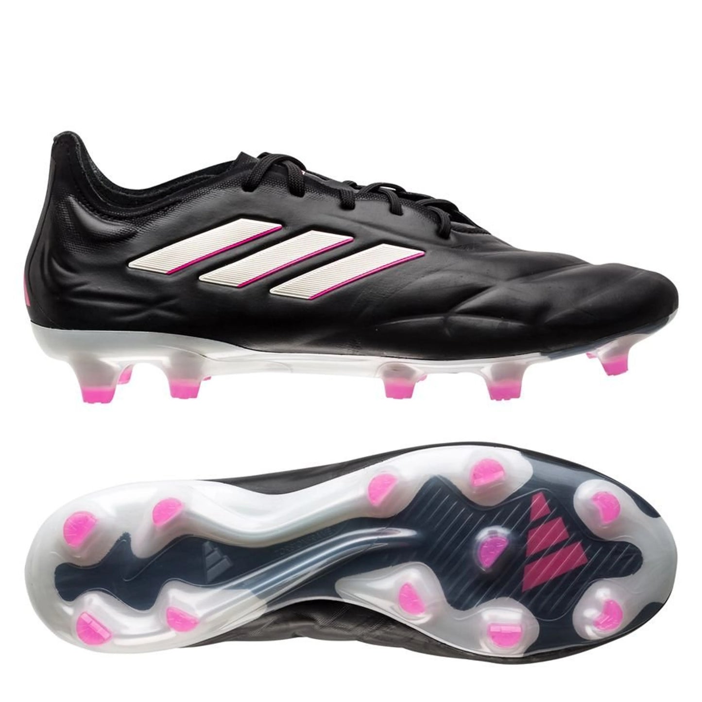 adidas Copa Pure .1 FG "Own Your Football" Pack in a Black/White/Pink colorway