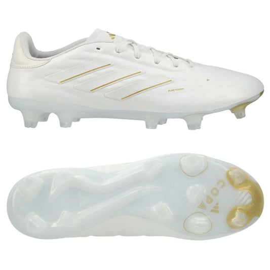 adidas Copa Pure 2 Elite FG in Footwear White / Gold Metallic (Day Spark Pack)