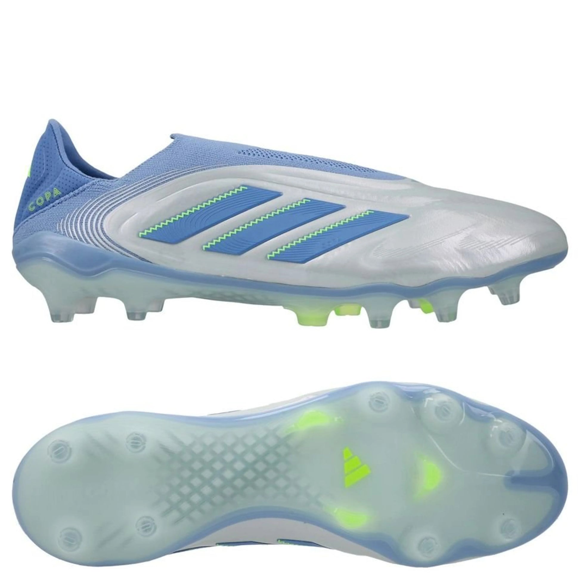 adidas Copa Pure Elite III Laceless FG "Celestial Victory" pack in a Blue/Lemon colorway