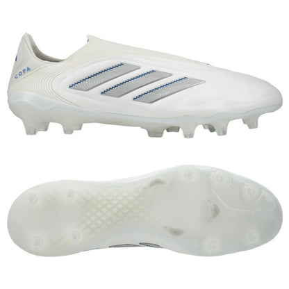 adidas Copa Pure Elite III Laceless FG "Polar Victory Pack" in a White/Silver/Blue colorway