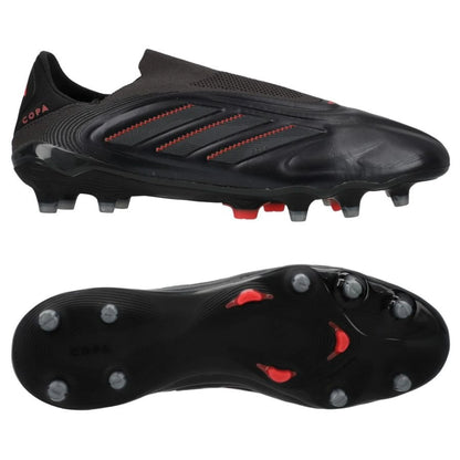 adidas Copa Pure Elite III Laceless FG "Stealth Victory" pack in a Black/Grey/Red colorway