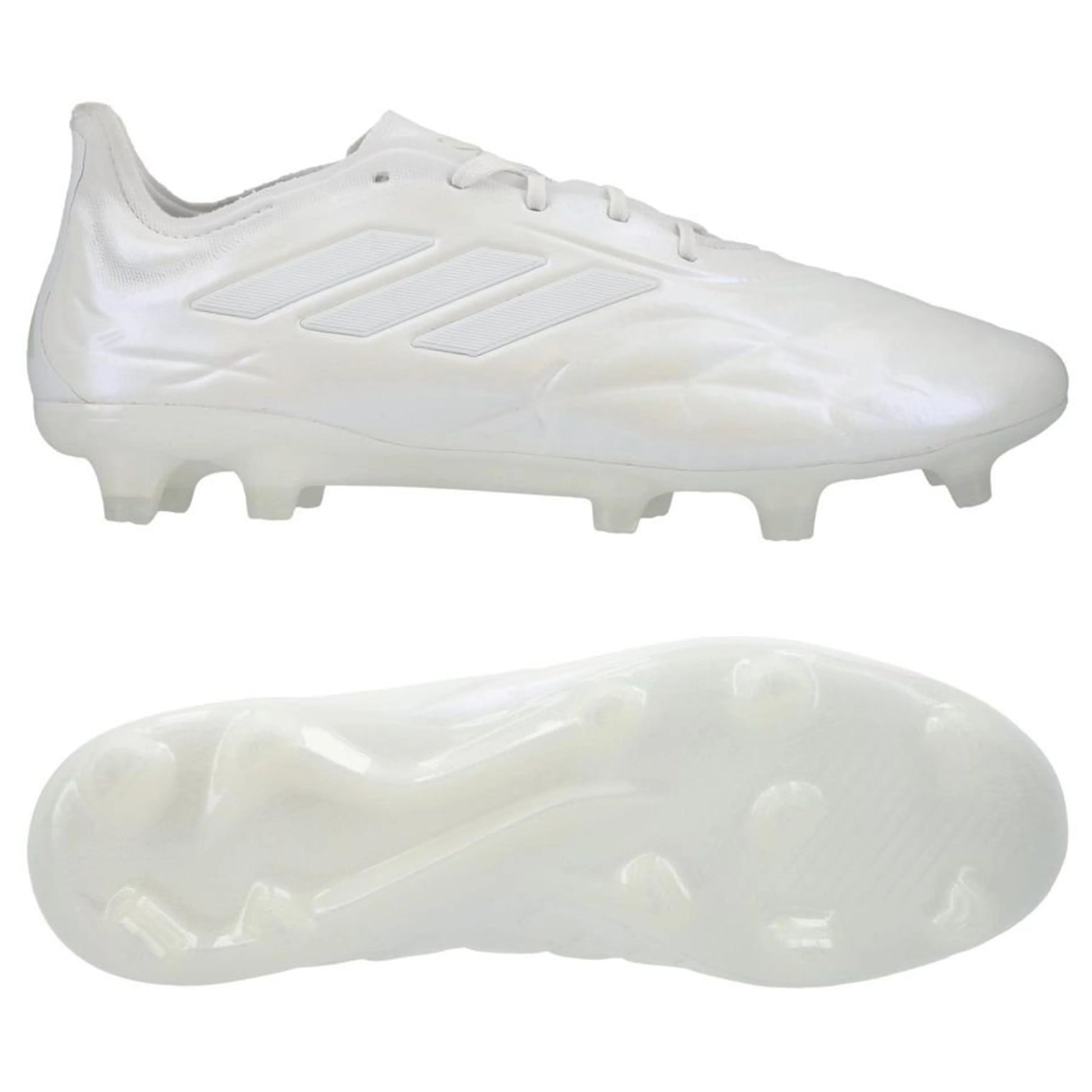 adidas Copa Pure FG Pearlized pack in a clean White finish.