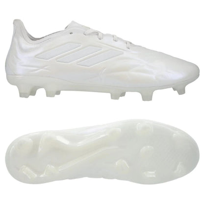 adidas Copa Pure FG Pearlized pack in a clean White finish.