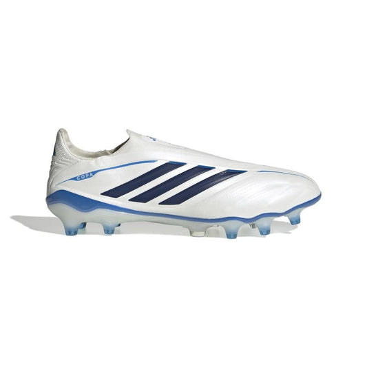adidas Copa Pure IV Elite Laceless FG in White/Blue from the Chaos vs Control Pack