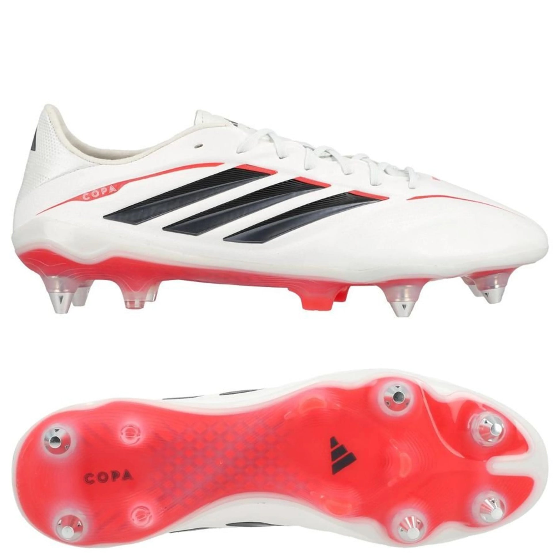 adidas Copa Pure IV Elite SG in Footwear White / Zero Metallic / Core Black / Lucid Red (Born For Goals Pack)