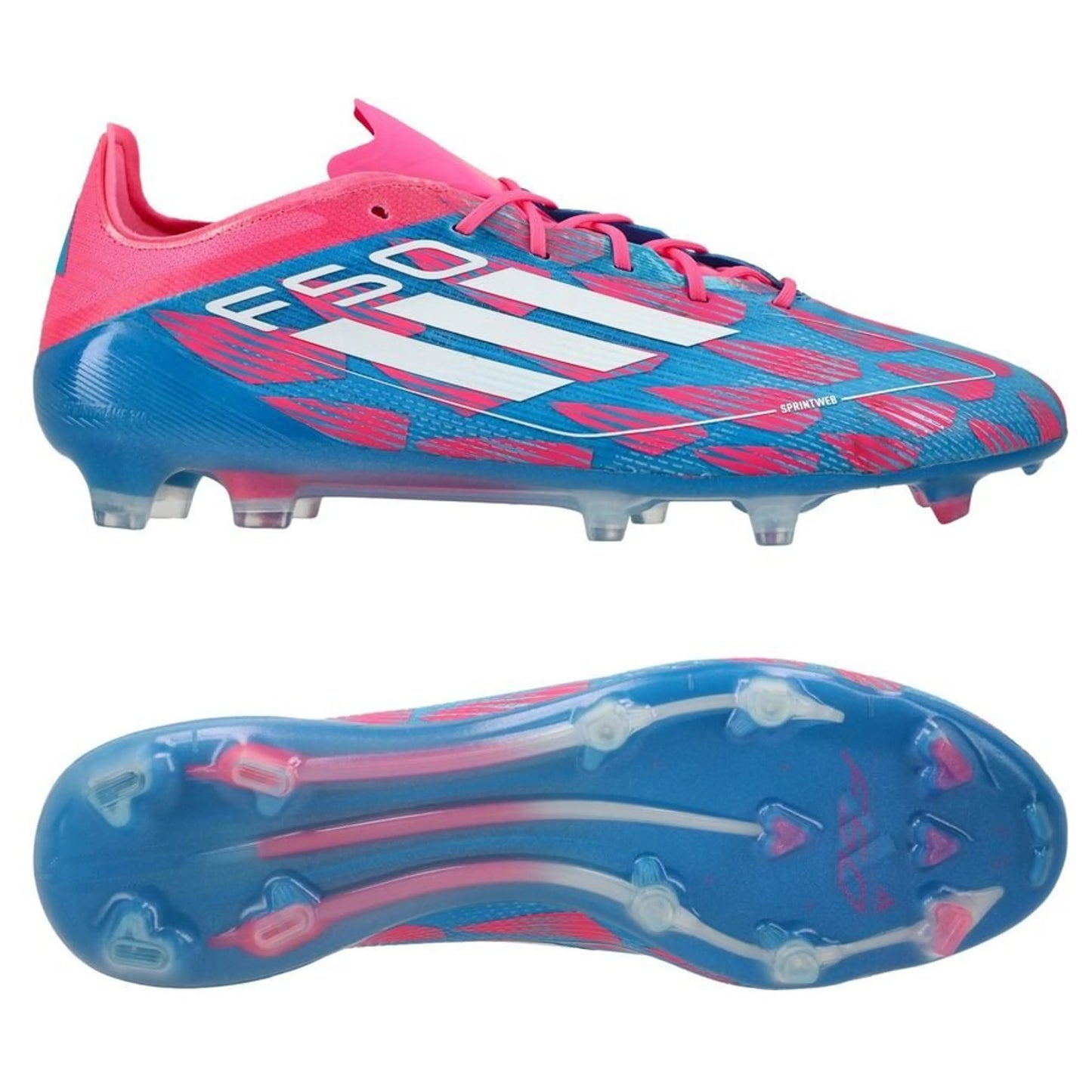 adidas F50 Elite FG "Reemergence" pack in Blue/White/Pink colorway