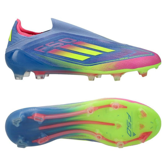 adidas F50 Elite Laceless FG "Celestial Victory" Pack in a Blue/Yellow/Pink colorway