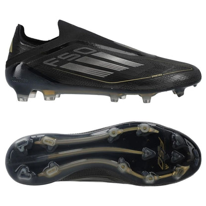 adidas F50 Elite Laceless FG Dark Spark pack in Black/Metal colorway