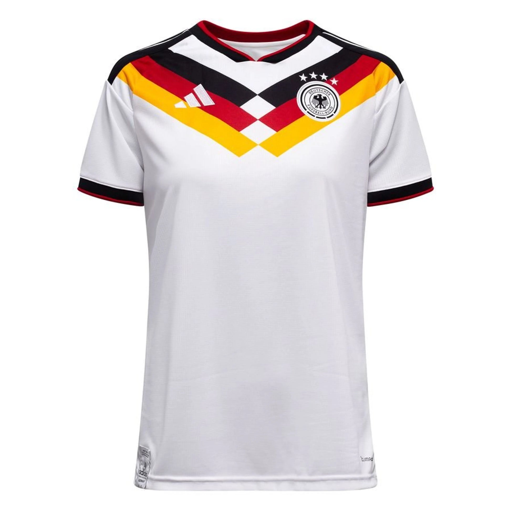 adidas Germany Women's Home Shirt World Cup 2026 - White/Black/Red/Yellow
